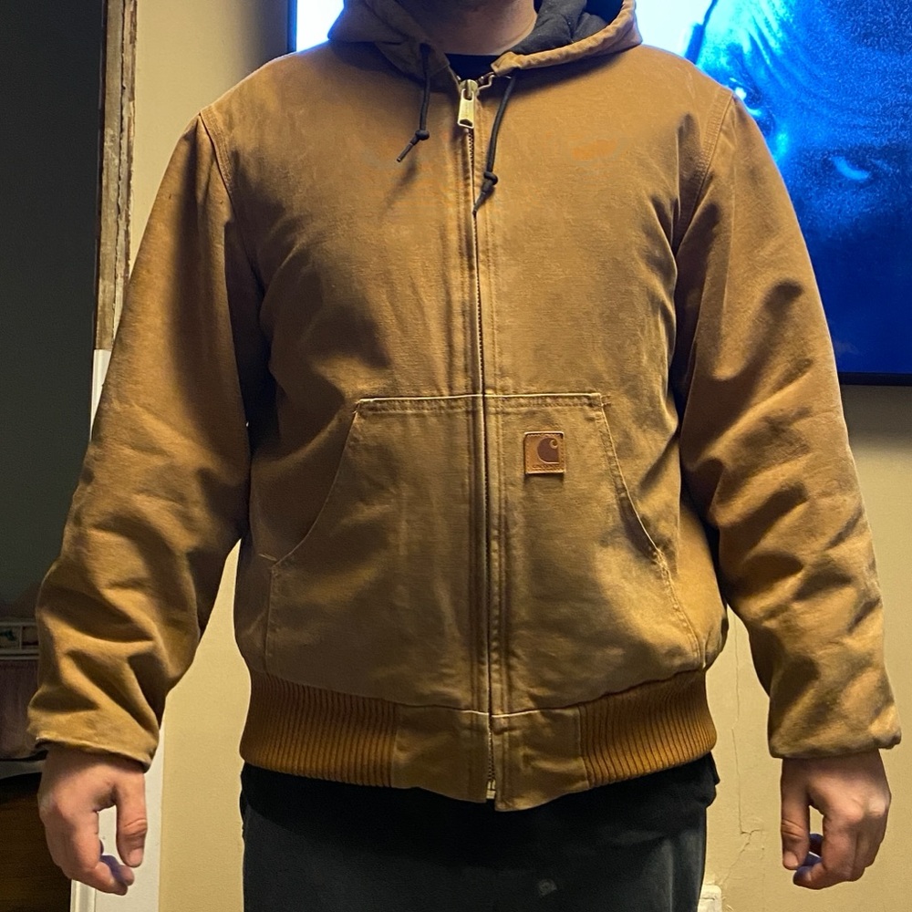 Carhartt Tan Hooded Jacket